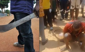 Mentally challenged man butchers stranger, attempts to hide body in gutter