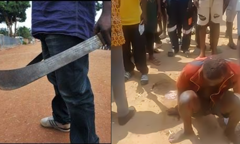 Mentally challenged man butchers stranger, attempts to hide body in gutter