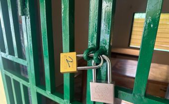 A/R: Over 15 armed men storm Bekwai, lock Forestry Commission office over mining clampdown 
Photo| JoyNews