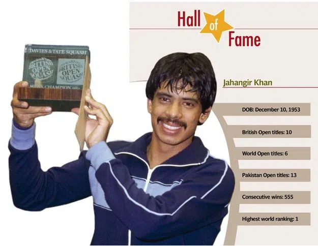 8. Squash – Jahangir Khan’s 555-match winning streak