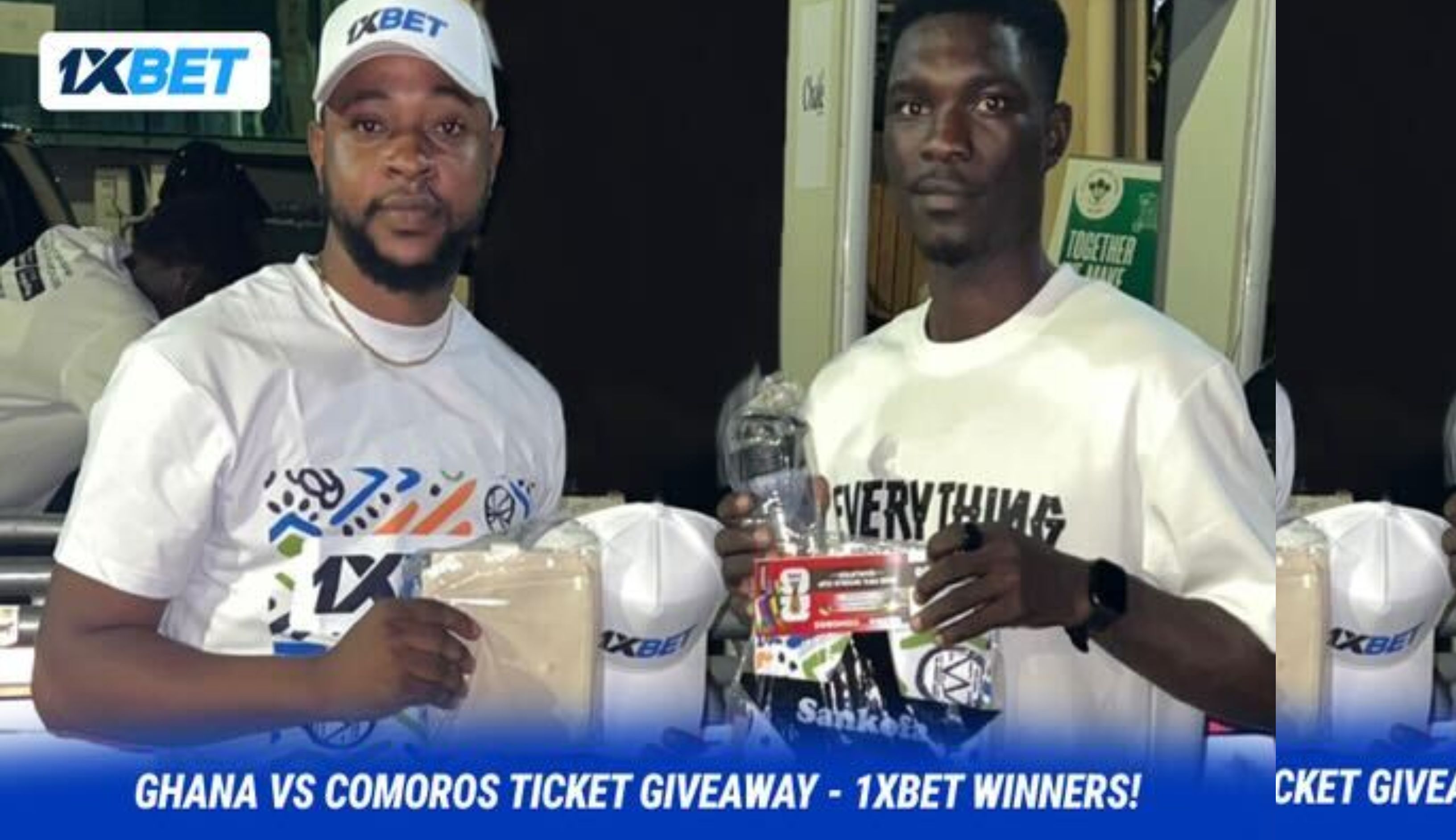 Fan Pass Contest Winners: 1xBet Sends Two Fans to Ghana vs Comoros Match!