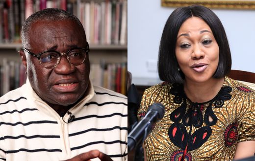 Professor Kwesi Aning and EC Chairperson Jean Mensa