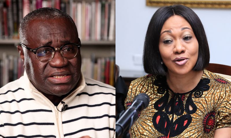 Professor Kwesi Aning and EC Chairperson Jean Mensa
