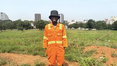 Founder Heneba Kwadwo Sarfo quit his job to devote all his energy to the environment. (Picture: Zoe Geissler)