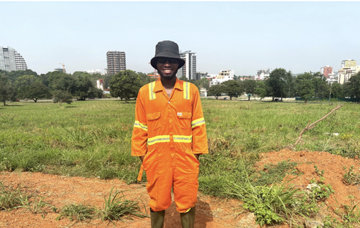 Founder Heneba Kwadwo Sarfo quit his job to devote all his energy to the environment. (Picture: Zoe Geissler)