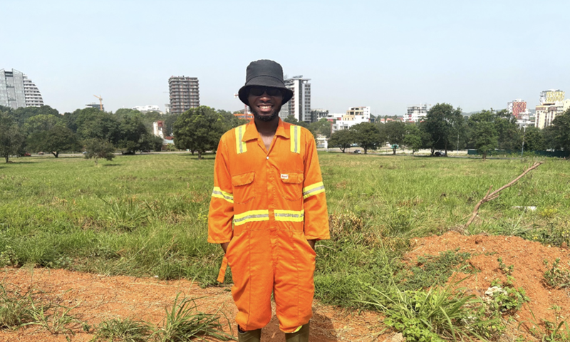 Founder Heneba Kwadwo Sarfo quit his job to devote all his energy to the environment. (Picture: Zoe Geissler)
