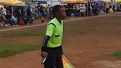 South African referee pulls a gun