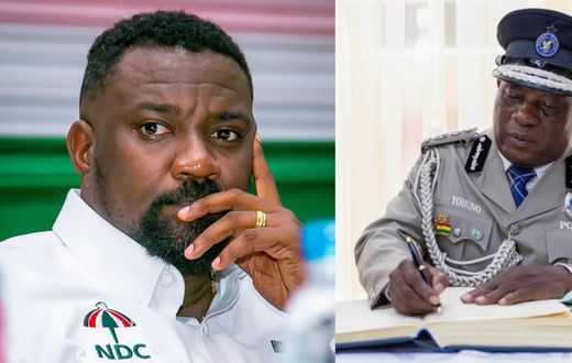 John Dumelo and IGP Christian Yohuno