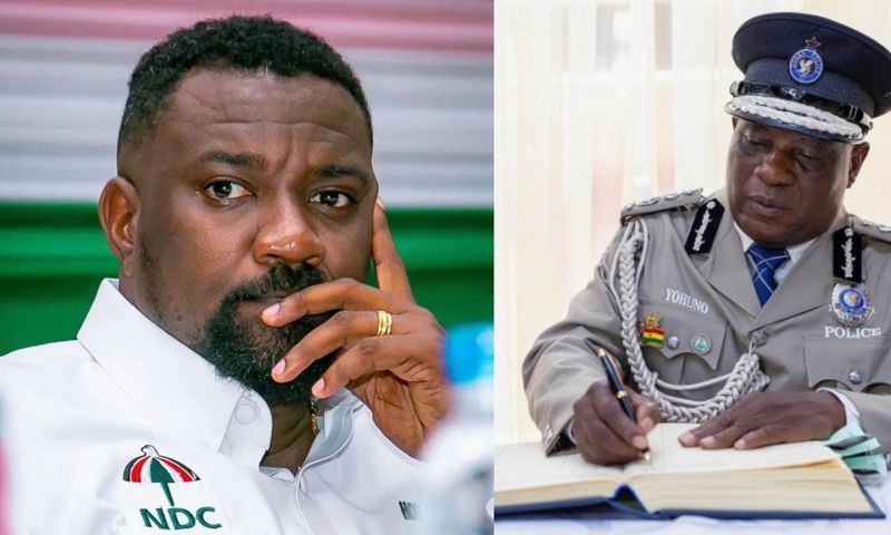 John Dumelo and IGP Christian Yohuno