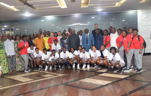 President Mahama shows off brilliant football knowledge in advice to Black Queens (Video)