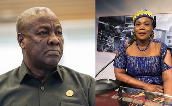 President John Mahama and Janet Nabla