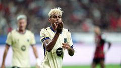 'Scoring in this shirt is a dream - Yamal reacts after Barcelona’s 7-3 win over FC Seoul | Seoul the Seoul World Cup Stadium South Korea 
Photo via Imago 8220_284678 Copyright: xSeokyongxLeex