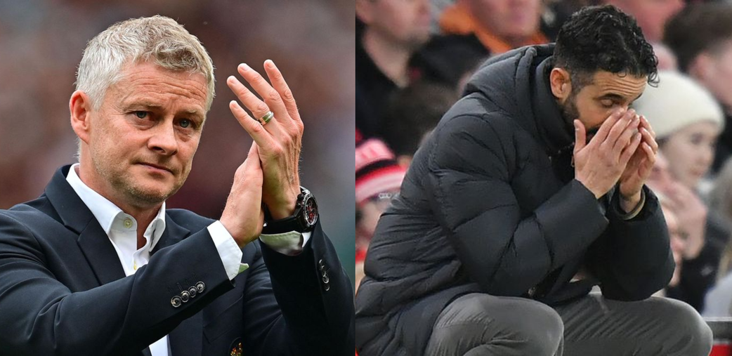 Ole Gunnar Solksjaer and Ruben Amorim