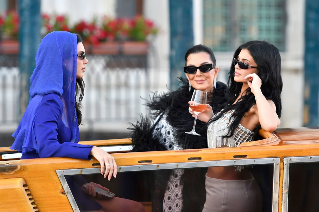 Kendall Jenner, Kris Jenner and Kylie Jenner headed to the Saturday's finale event. [Luigi Costantini/AP]