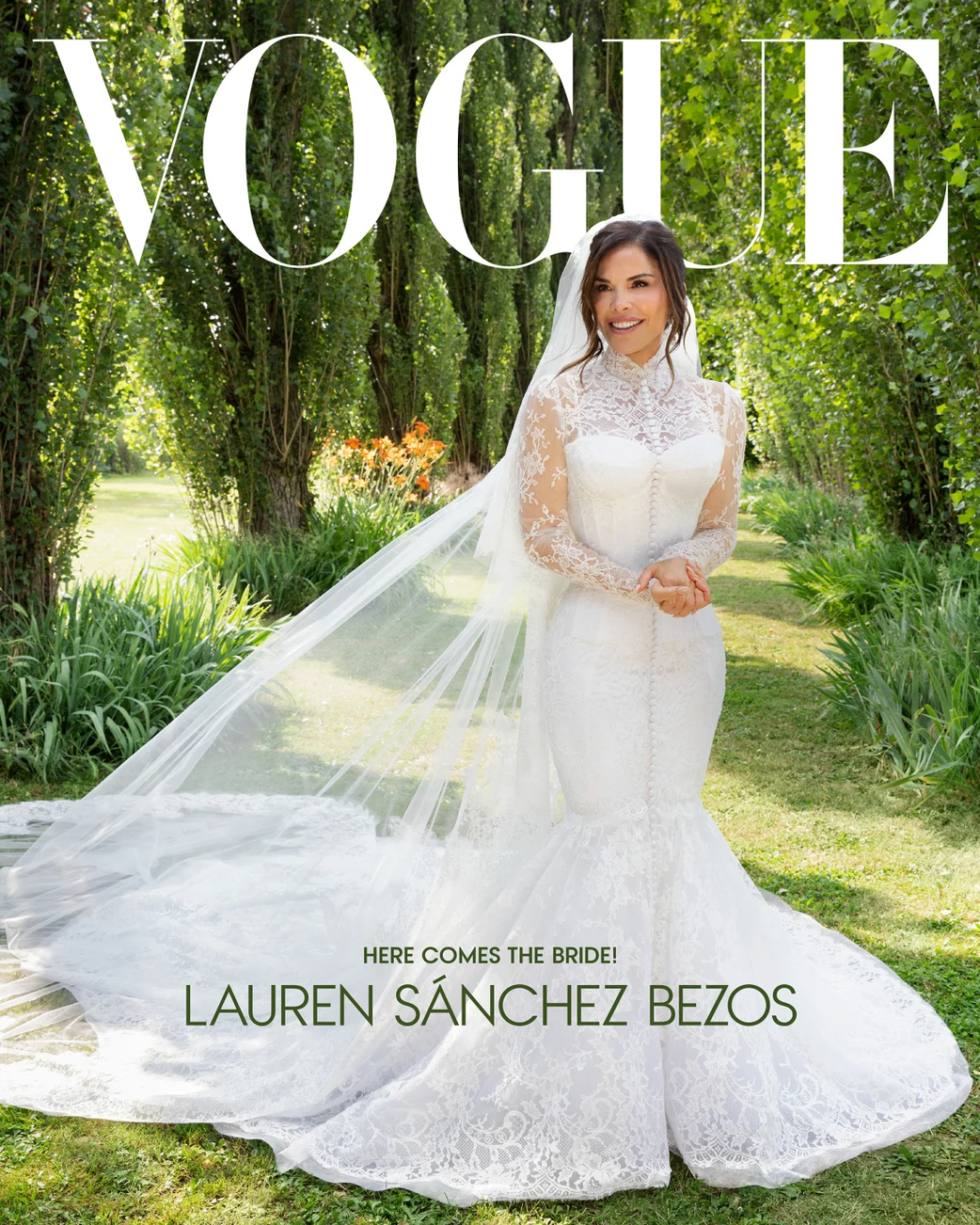 Sanchez revealed that the design took a year and a half to make. [Tierney Gearon/Vogue]