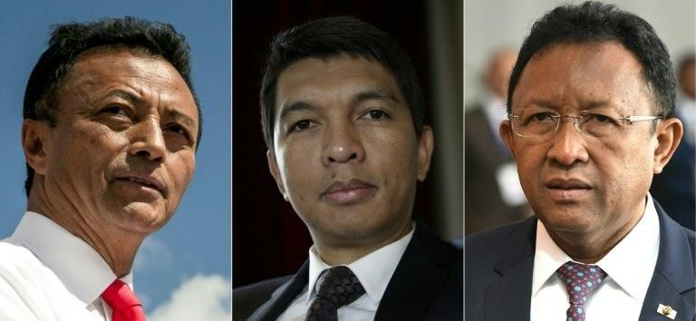 Madagascar's presidential election is expected to be a battle between (from left) Marc Ravalomanan, Andry Rajoelina and Hery Rajaonarimampianina