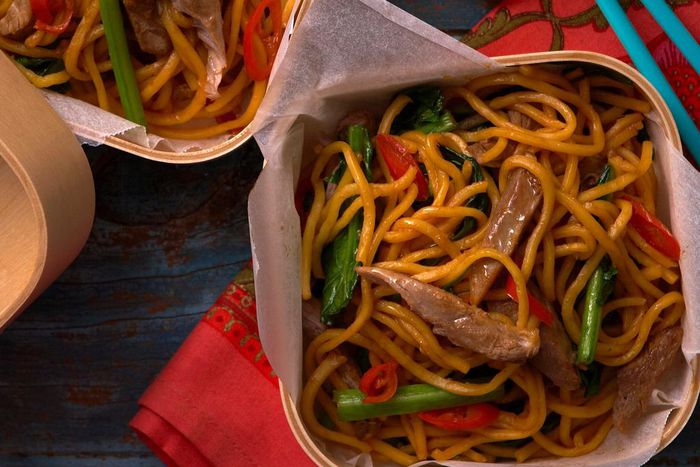 Gordon Ramsey's stir-fried duck with noodles