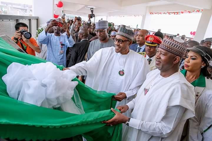 Buhari inaugurates new terminal at Abuja Int'l Airport, says `our promise has been kept’