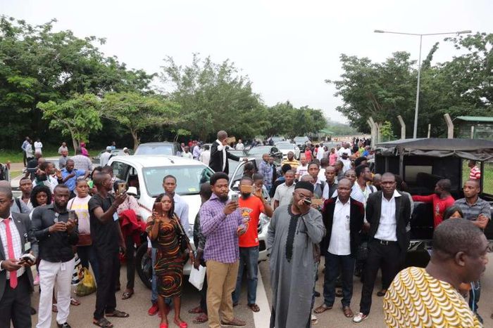 Striking workers seal off NASS complex