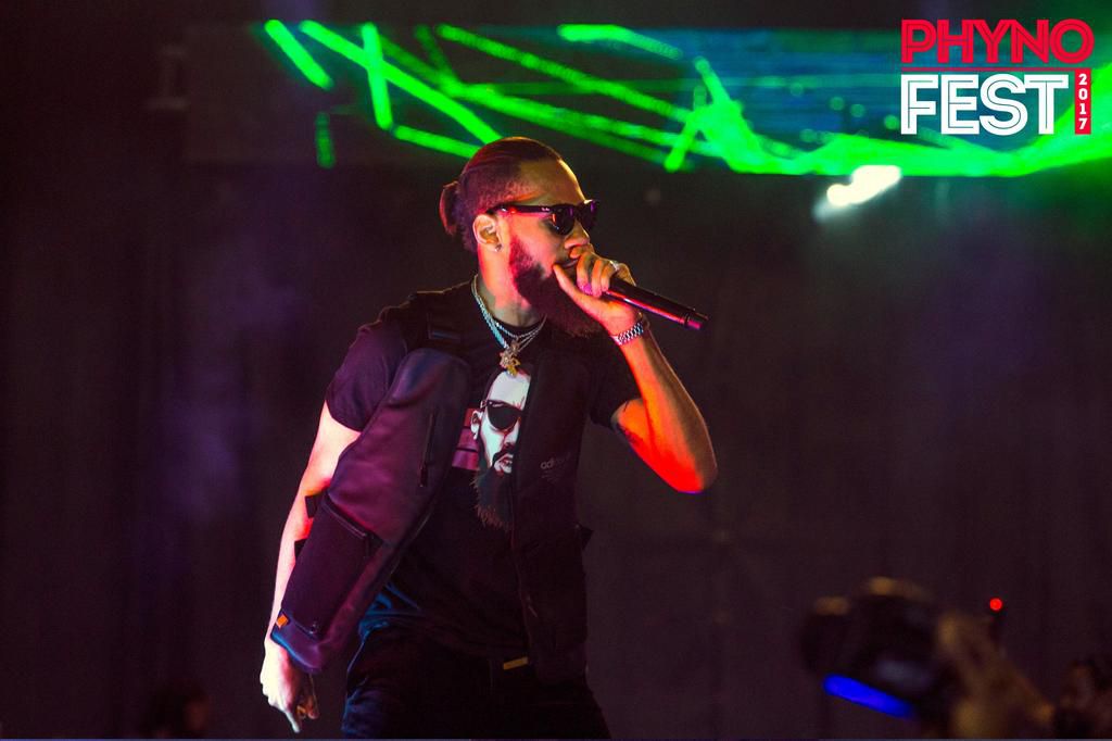 Phyno performing at 2017 Phynofest