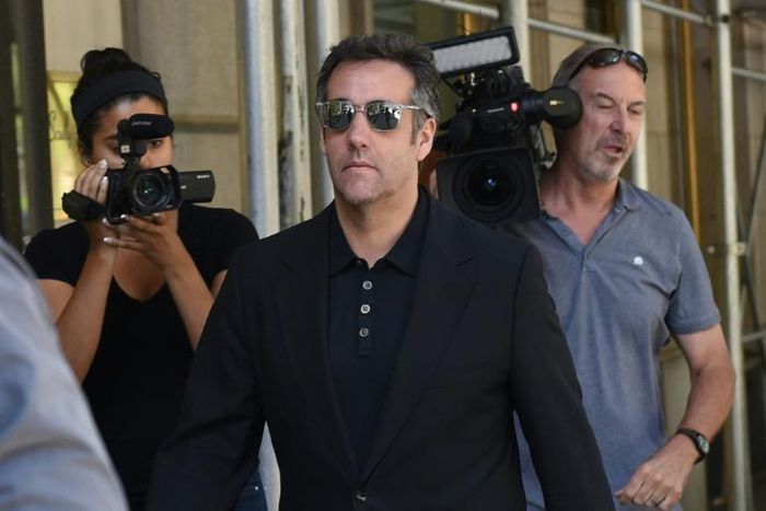 In this file photo taken on June 15, 2018, Michael Cohen, US President Donald Trump’s former personal lawyer walks down Park Avenue in New York