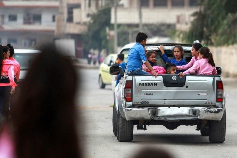 The ride to school has been complicated by a recent ban by Kurdish authorities on taxi and bus drivers using their vehicles for school transport