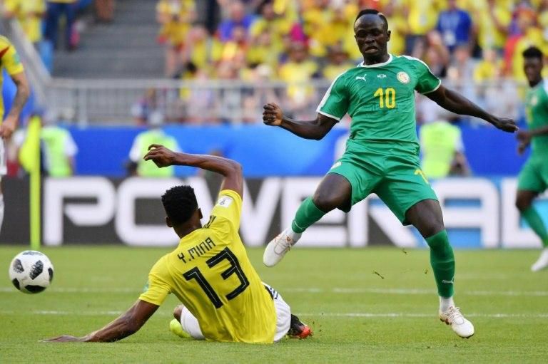 Sadio Mane, pictured here at the World Cup in Russia, played for Senegal in the match in Madagascar marred by tragedy