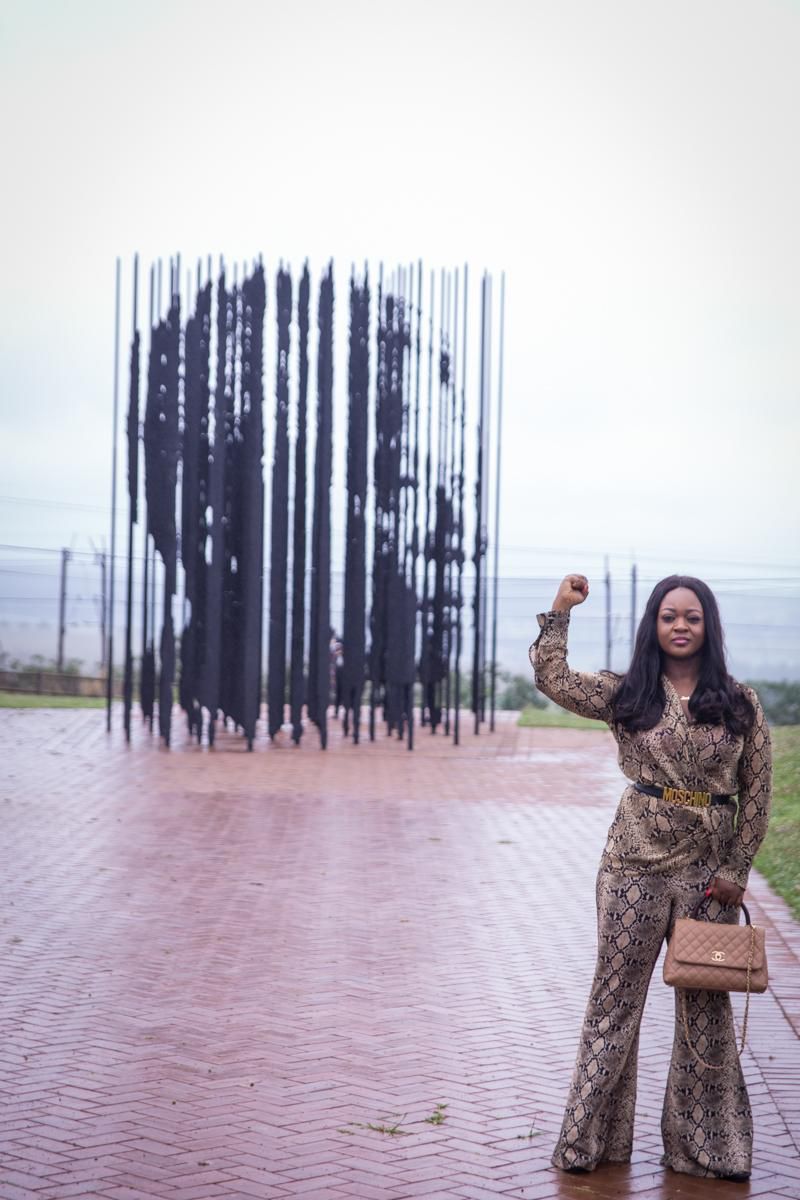 Jackie Appiah at Mandela Capture Site