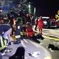 This handout picture taken and released by the Italian fire and rescue service shows emergency personnel treating victims after the stampede in Corinaldo