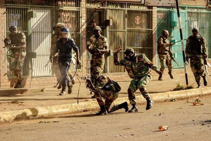During the last major oposition protest on August 1, Zimbabwean troops killed six people when they opened fire on demonstrators rallying against the result of the July 30 election