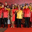 In an APEC tradition, leaders donned local costume for the gala dinner