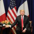Ties between French President Emmanuel Macron (L) and his US counterpart Donald Trump have cooled recently amid a growing list of disagreements