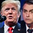 Brazilian brash president-elect Jair Bolsonaro (R) has often been compared to US President Donald Trump, to the point that he has been nicknamed the "Tropical Trump"