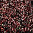 The Italian charity event "Papa Noel" in Turin, Italy, drew a record 20,000 Santas in red costumes and long white beards