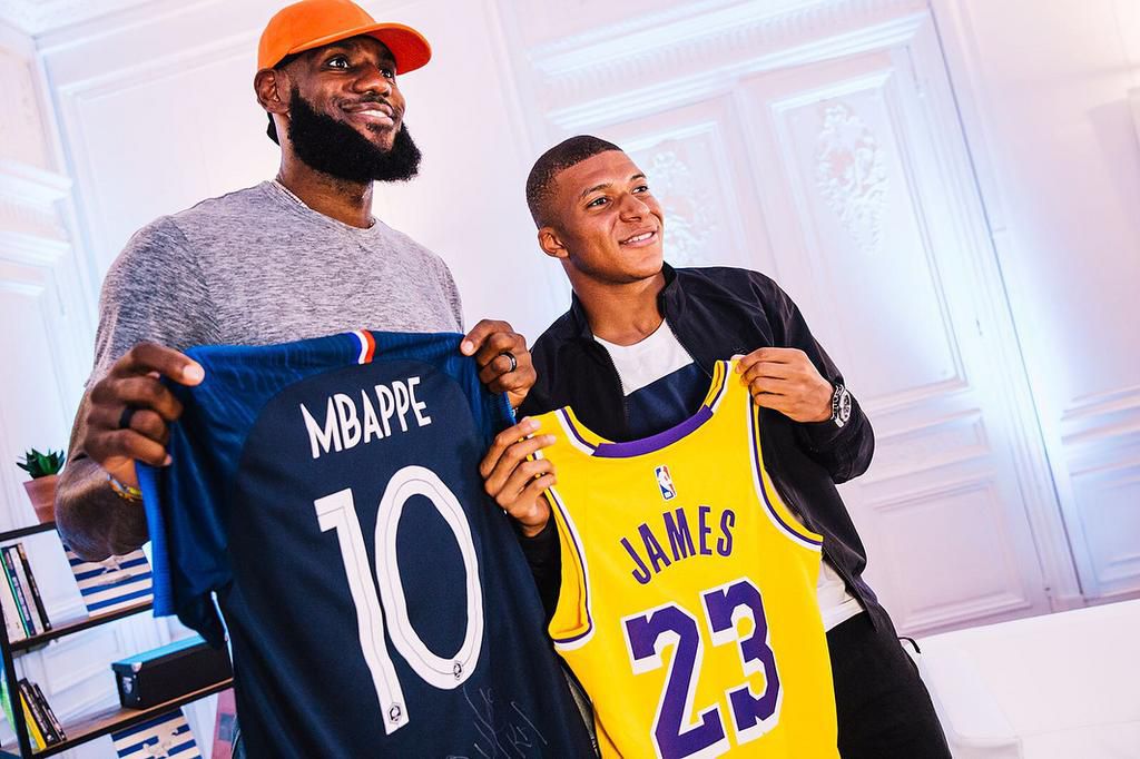 LeBron James and Kylian Mbappe