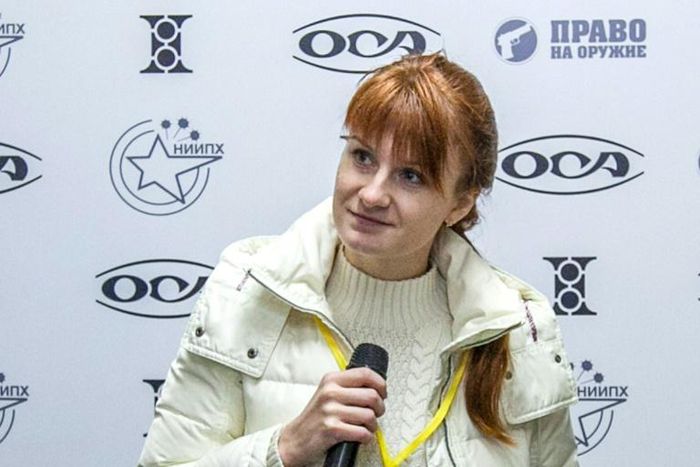 Mariia Butina, leader of a Russian pro-gun organization who was arrested in the US in July and accused of being an 'agent' for Moscow