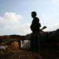 A Turkish-backed Syrian fighter in the village of Tal Malid, in the north of Aleppo province on December 22, 2018