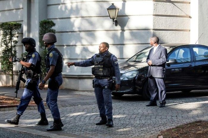 In February, South African police raided properties belonging to the Gupta family in Johannesburg as part of a graft probe