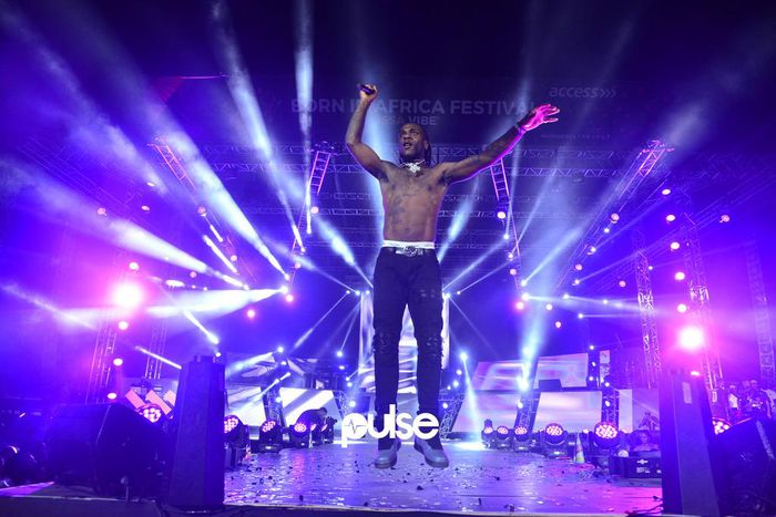 Burna Boy performing at Born In Africa Festival 2018