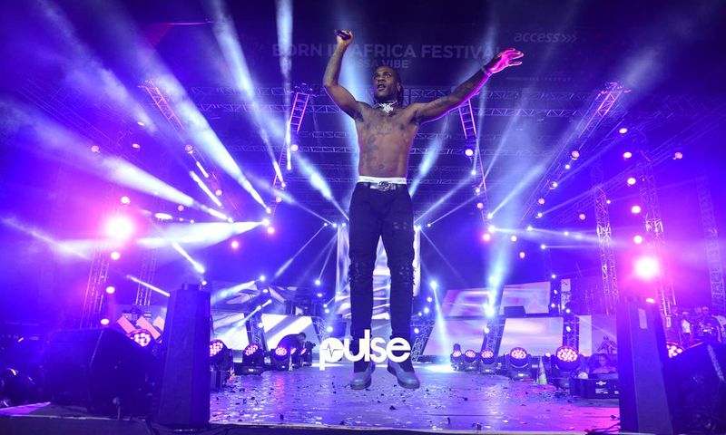 Burna Boy performing at Born In Africa Festival 2018