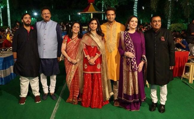 Isha Ambani and her family