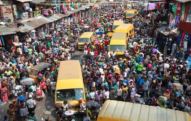 Despite demolitions and renovations, Oshodi market remains busy.