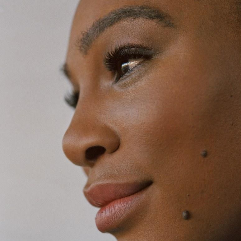 A close up of Serena Williams for Teen Vogue