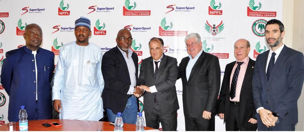 Amaju Pinnick and Javier Tebas