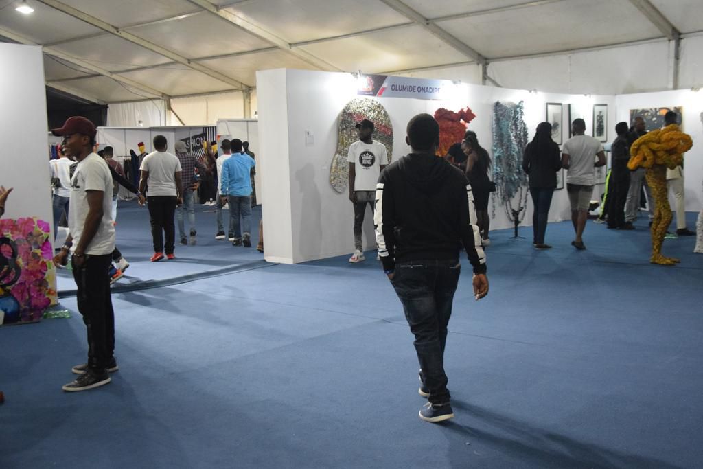 Cross section of attendants at the Fashion and Art Park