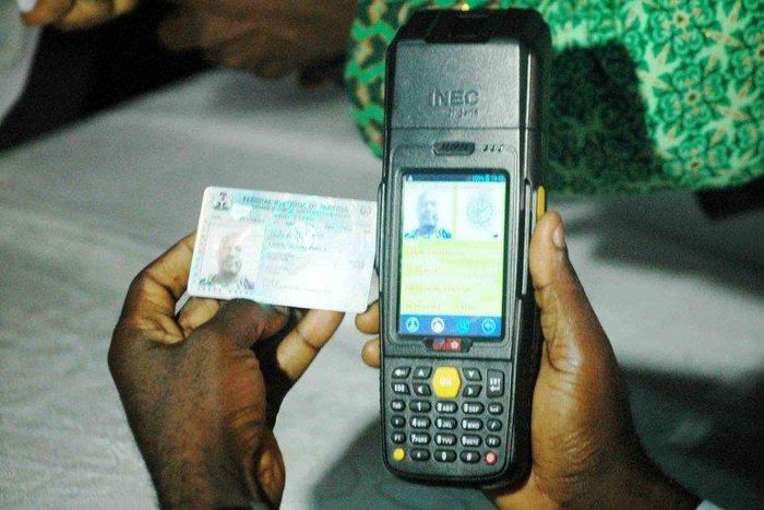 A card reader and voter's card