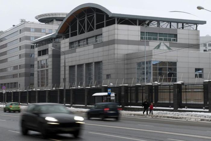 The headquarters of the Russian General Staff's Main Intelligence Department (GRU) in Moscow, which was targetted again Wednesday by US sanctions
