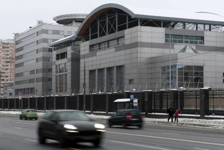 The headquarters of the Russian General Staff's Main Intelligence Department (GRU) in Moscow, which was targetted again Wednesday by US sanctions