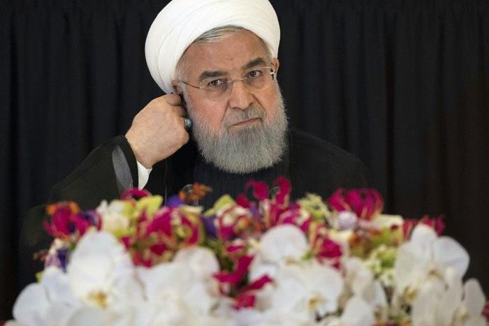 Iranian President Hassan Rouhani, pictured September 2018, thanked the outgoing ministers of industry and roads for their "selfless service" and "sincere efforts" during their tenures