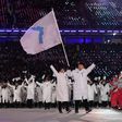 A Unified Korean delegation paraded during the opening ceremony of the Pyeongchang 2018 Winter Olympic Games in Pyeongchang